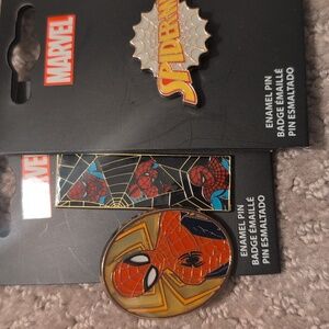 Loungefly Marvel Spider-Man 3 Piece Enamel Pin Set